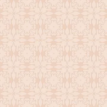 Beige seamless pattern, monochrome arabesque ornate arabic vector illustratio Illustrazione stock