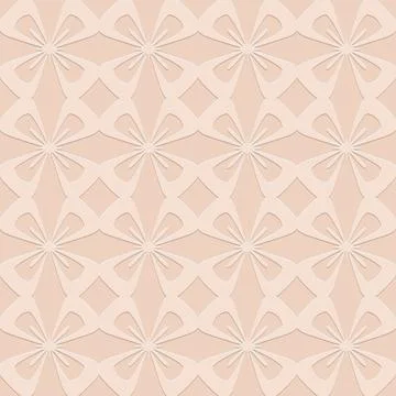 Beige seamless pattern, monochrome arabesque ornate arabic background for des Stock Illustration