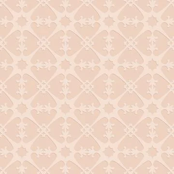 Beige seamless pattern, monochrome arabesque ornate arabic background for des Stockillustratie