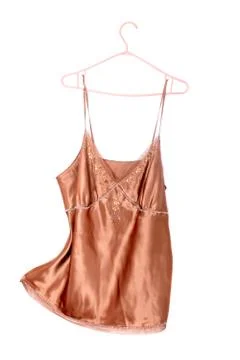 Beige silk top Stock Photos