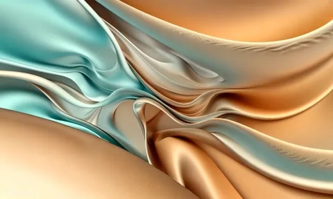 Beige silk wave abstract background with elegant and luxurious feel Stock Footage 291176015