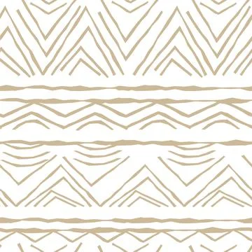 Beige simple Seamless repeat pattern with random rough, twisted part of trian Illustrazione stock