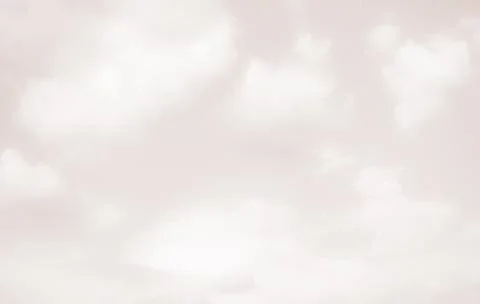 Beige Sky Cloud Background Heaven White Fluffy Spring Pink Cream 스톡 일러스트