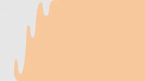 Beige slime flows down screen, vertical stripes, water flow Stock Footage 261400231