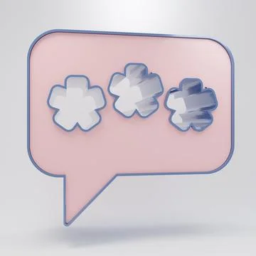Beige Speech bubble chat icon isolated on grey background. Message icon. Co.. Stock Illustration