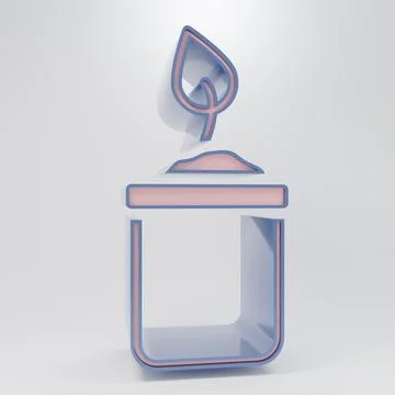 Beige Sprout in bottle icon isolated on grey background. Seed and seedling... Stock Illustration