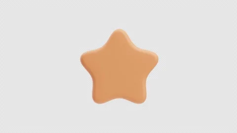 Beige star shape 3D Animation Stock Footage 328687820
