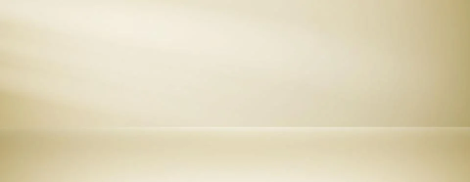 Beige studio room design concept. Light brown platform display background. Wall 库存插图