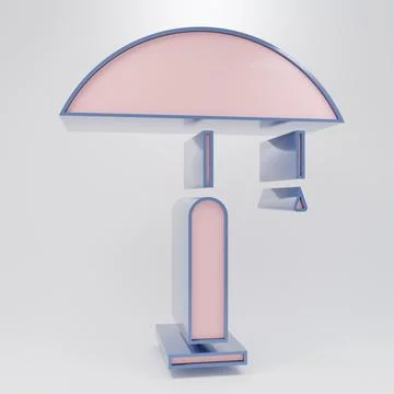 Beige Table lamp icon isolated on grey background. Minimalism concept. 3D r.. 스톡 일러스트