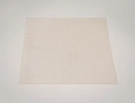 Beige textured paper with hexagonal pattern Stock Photos