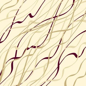 Beige vector background with simple ribbons, elegant stripes Stock Illustration