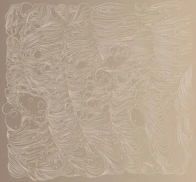 Beige vector pattern. Nude background with abstract ornaments waves. Wave Illustrazione stock