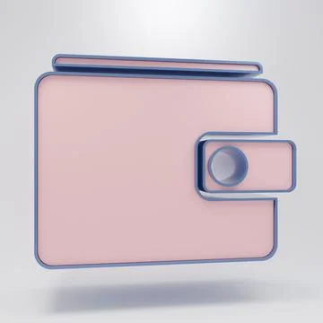 Beige Wallet icon isolated on grey background. Purse icon. Cash savings sym.. Stock Illustration