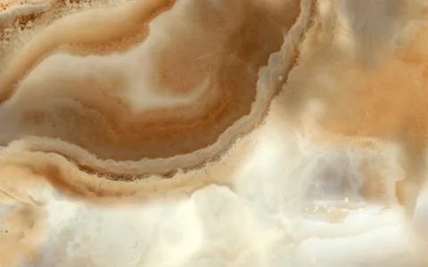 Beige waved marble background with light accents Stock Illustration