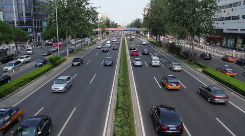 Beijing 3rd ring road at daytime HD Видео 40450285