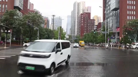 Beijing activates flood response amid heavy rain in China, CHINA, CN - 12 Aug 20 Stock Footage 342032184
