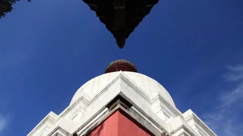 Beijing Baita Temple upside-down shot 3 Stock Footage 171552684