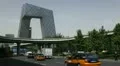 Beijing CBD, China, CCTV, Air Pollution and Huge Traffic HD Footage