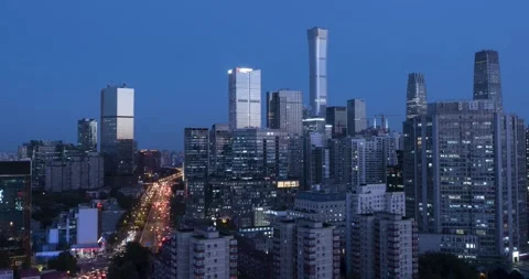 Beijing CBD from day to night 動画素材 246957466