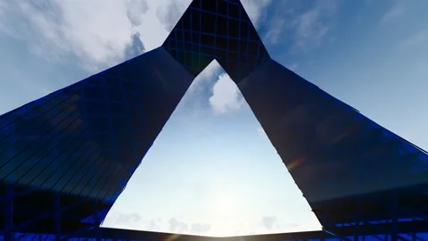 Beijing CCTV building time delay Stock Footage 336365078