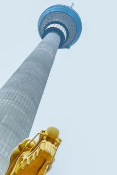 Beijing cctv tower from below Stock Photos