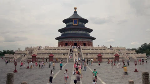 BEIJING, CHINA - JUL 13, 2012 -Temple of Heaven, Jul 13, 2012, Beijing, china. Stock Footage 36470280