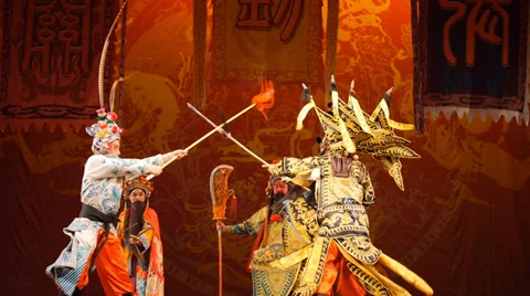 Beijing Chinese Opera Stock Footage 35602248