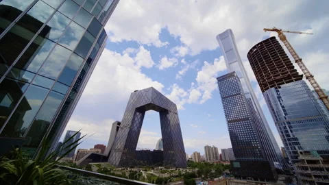 Beijing city CBD Stock Footage 153688189