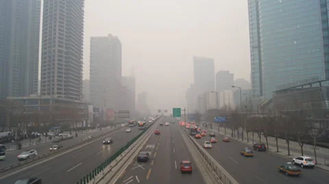 Beijing City Traffic Stock Footage 35750358