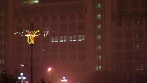 Beijing City Traffic Stock Footage 131209370