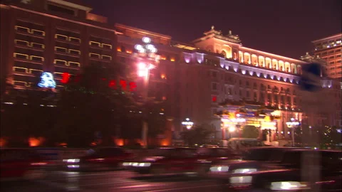 Beijing City Traffic Stock Footage 131262196