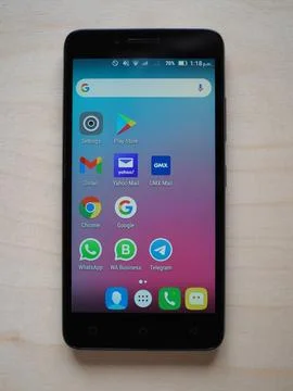 BEIJING - DEC 2020: Lenovo Android smartphone Foto stock