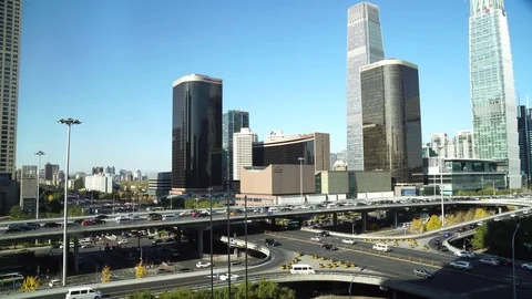Beijing downtown district at daytime Video stock 82481608