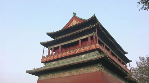 Beijing, drum tower, China (1).mp4 Video stock 61608480