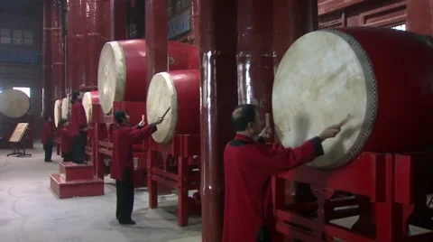Beijing, drum tower, China (2).mp4 Stock Footage 61608737