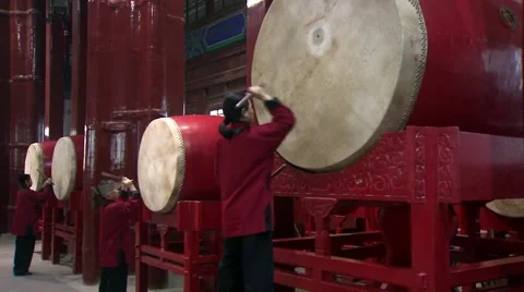 Beijing, drum tower, China (4).mp4 Video stock 61608822
