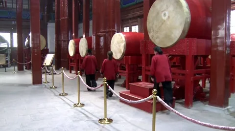 Beijing, drum tower, China (6ex).mp4 Video stock 61625858
