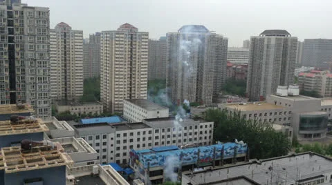 Beijing Fireworks Stock Footage 24227419