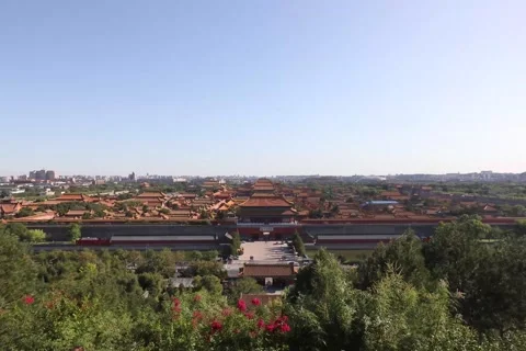 Beijing Forbidden City Stock Footage 163786818