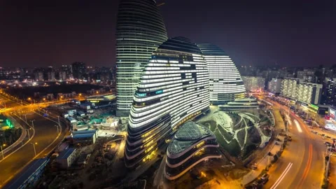 Beijing Galaxy SOHO Stock Footage 163497239