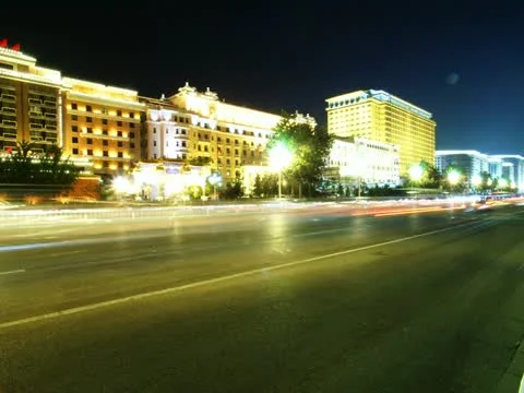 Beijing Hotel night Stock-Footage 11134980