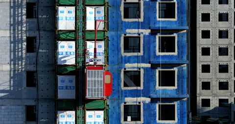 (Beijing, July 7, 2023) Construction site, in progress Stock Footage 294675413