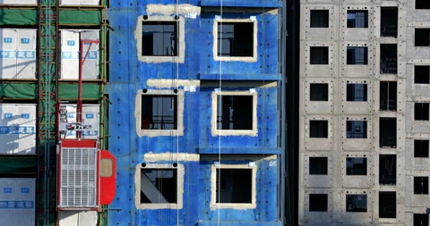 (Beijing, July 7, 2023) Construction site, in progress Stock Footage 294675428