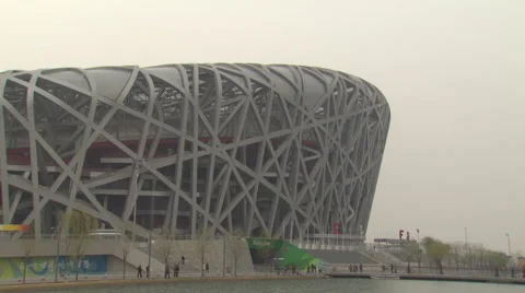 Beijing National Stadium Video stock 51857437