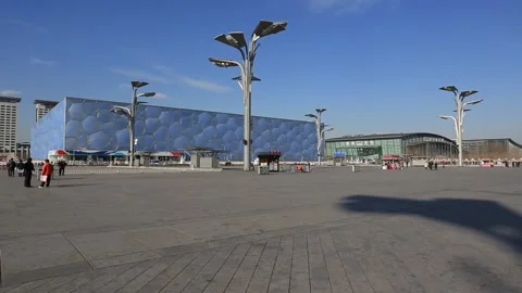 Beijing Olympic Park Stock Footage 203074055
