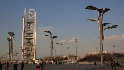 Beijing Olympic Park Stock Footage 203078964