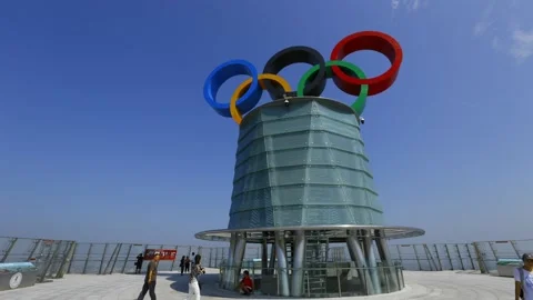 Beijing Olympic Rings Stock Footage 171557401