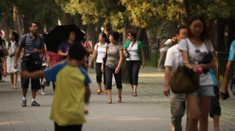Beijing Park 1 Stock Footage 32207038