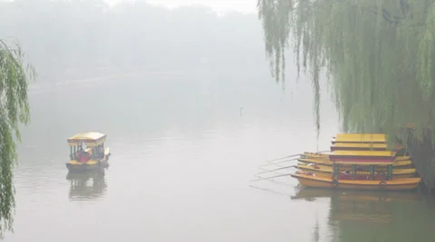 Beijing River 1 MWS 스톡 동영상 32217673