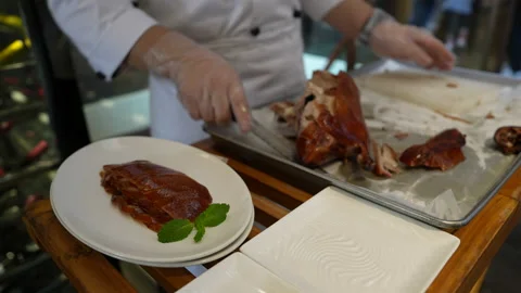 Beijing roast duck Stock Footage 221724040